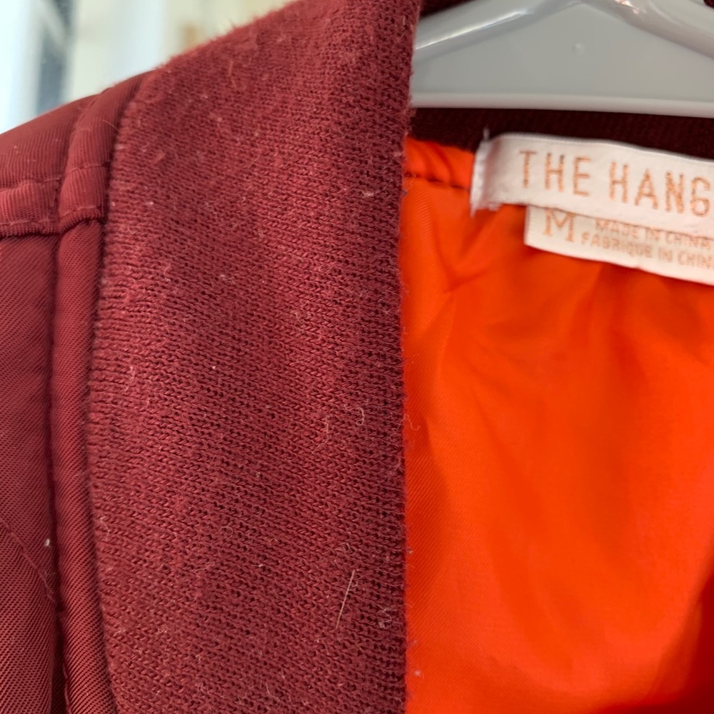 Cropped red bomber jacket - Picture 5 of 5